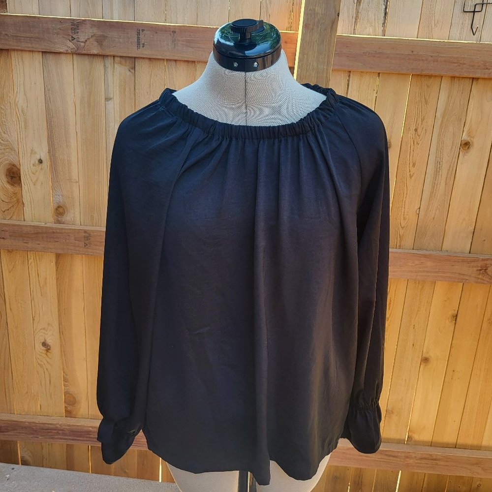 BANANA REPUBLIC women's long sleeve blouse MEDIUM